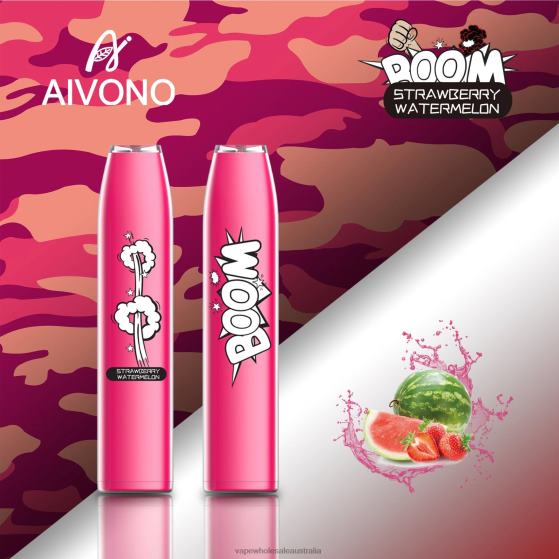 Vape Wholesale Sydney - Aivono AIM BOOM 600 Strawberry Watermelon D24H0364