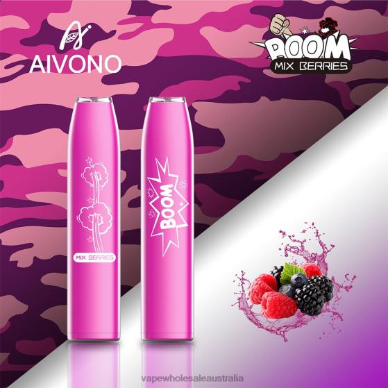 Vaping Supplies Amazon - Aivono AIM BOOM 600 Mixed Berries D24H0361