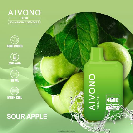 E Cigarette Wholesale - Aivono AIM BOXX 4000 Sour Apple D24H0220