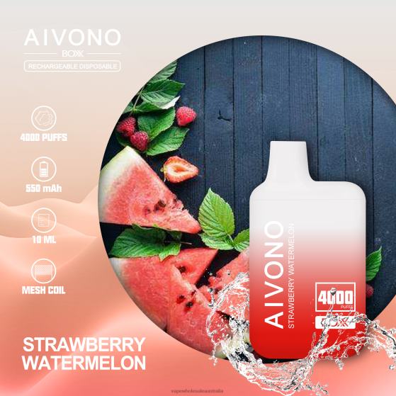 Vape Wholesale Supplier - Aivono AIM BOXX 4000 Strawberry Watermelon D24H0214