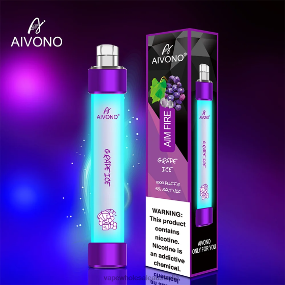 Vape Wholesale Aus - Aivono AIM FIRE 1000 Grape Ice D24H0329