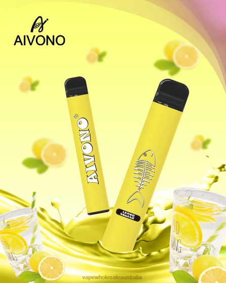 Vape Wholesale Australia - Aivono AIM FISHBONE 600 Lemon Squas D24H0287