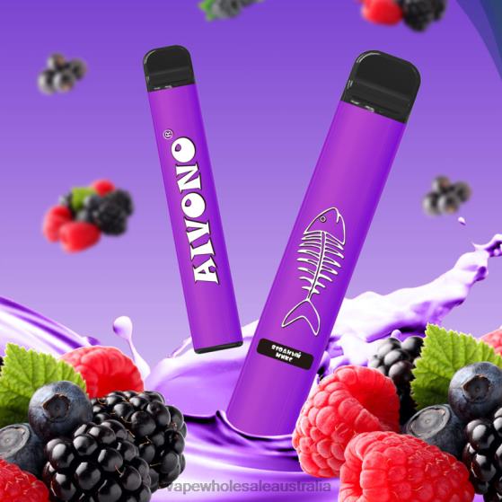 Vaping Supplies Amazon - Aivono AIM FISHBONE 600 Mixed Berry D24H0285