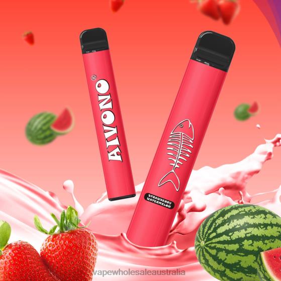 Vaping Supplies Australia - Aivono AIM FISHBONE 600 Strawberry Watermelon D24H0282