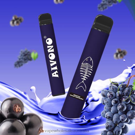 Vaping Supplies Online - Aivono AIM FISHBONE 600 Grape Blackcurrant D24H0284