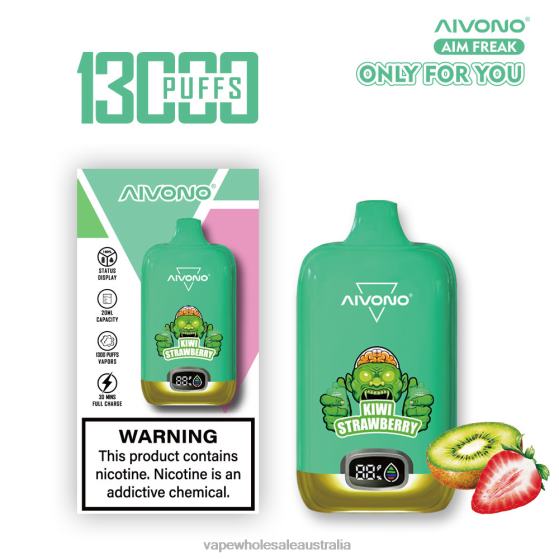 Vaping Supplies Online - Aivono AIM FREAK 13000 Kiwi Strawberry D24H0246