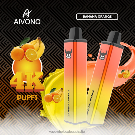 E Cigarette Wholesale - Aivono AIM FREAK 4000 Banana Orange D24H0258