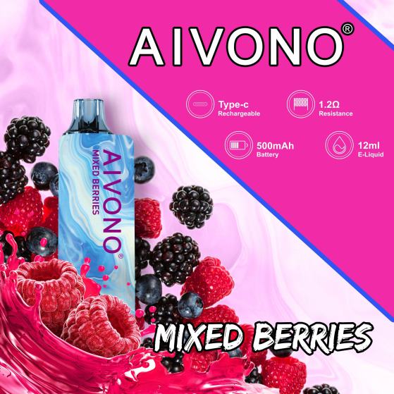 Vaping Supplies Australia - Aivono AIM GUN 7000 Mixed Berries D24H0111