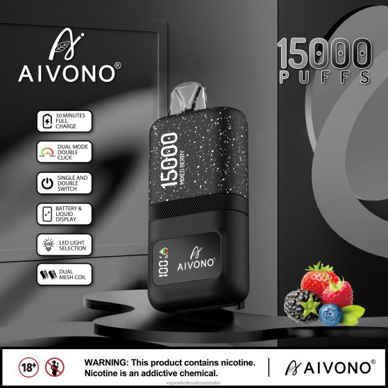 E Cig Wholesale - Aivono AIM magic 15000 Mixed Berry D24H067