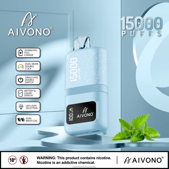 Vape Wholesale Supplier - Aivono AIM magic 15000 Cool Mint D24H062