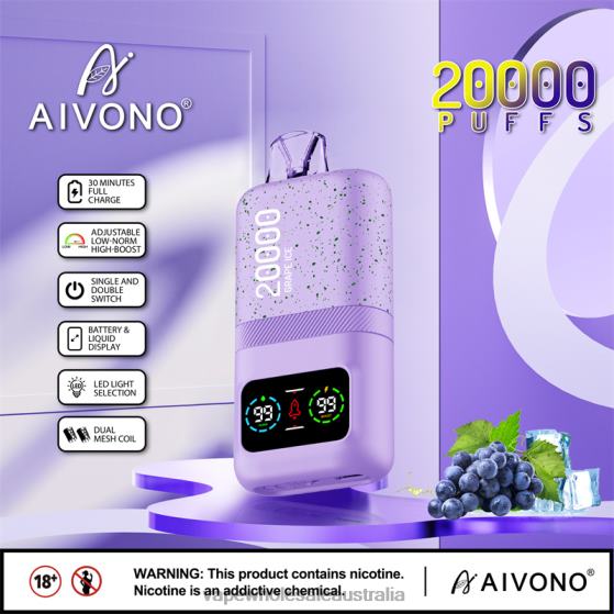 E Cig Wholesale - Aivono AIM magic 20000 Grape Ice D24H086