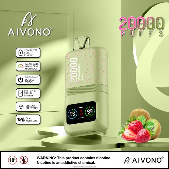 Vape Wholesale Supplier - Aivono AIM magic 20000 Strawberry Kiwi D24H081