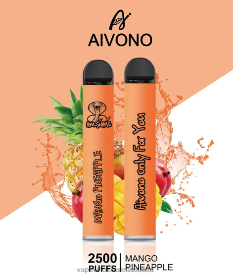 Vape Wholesale Aus - Aivono AIM SNAKE 2500 Mango Pineapple D24H0310