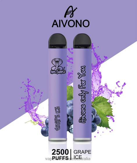 Vape Wholesale Australia - Aivono AIM SNAKE 2500 Grape Ice D24H0306