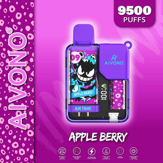 Vape Wholesale Supplier - Aivono AIM TANK 9500 Apple Berry D24H043