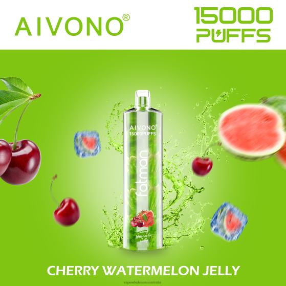 Vape Wholesale Melbourne - Aivono FATMAN 15000 Cheery Watermelon Jelly D24H020