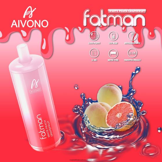 Vape Wholesale Aus - Aivono FATMAN 6800 Grapefruit D24H025