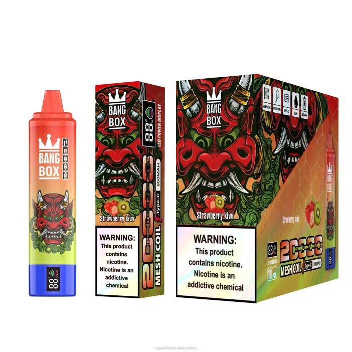 Strawberry Kiwi - vape wholesale supplier 4DF0R126 Bang Box 20000