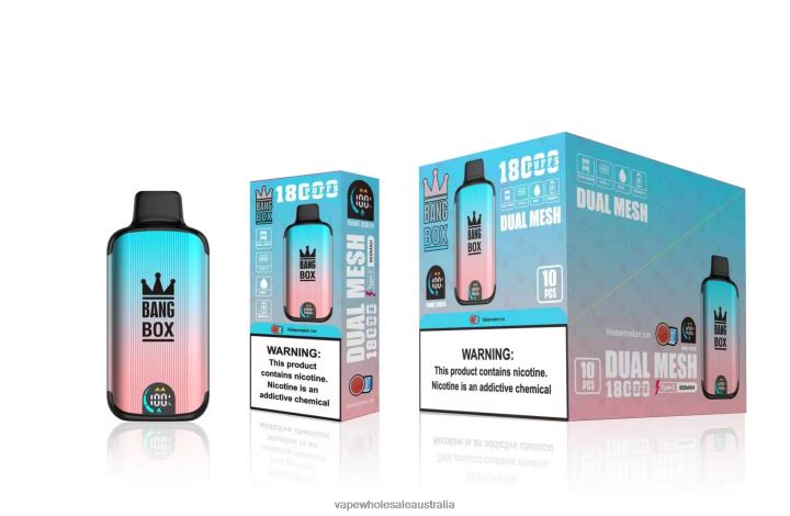 Vape Wholesale Australia - Bang Box 18000 puffs Watermelon Ice 608HD96