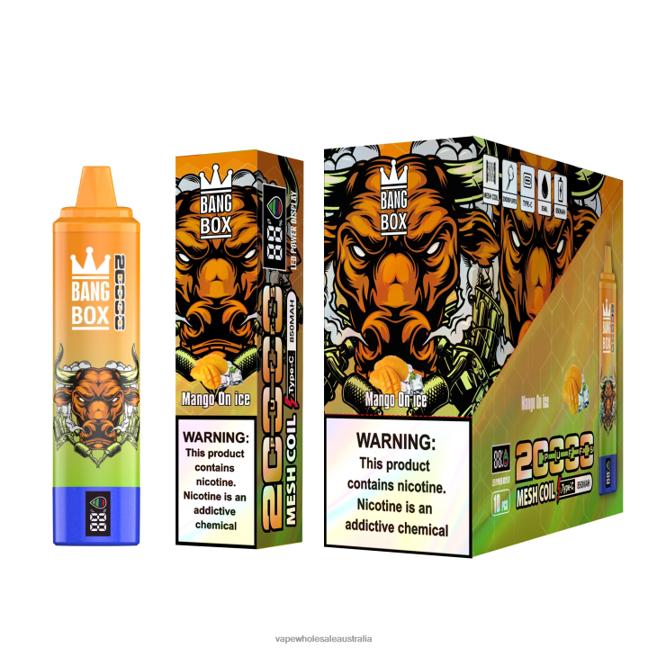 Vape Wholesale Melbourne - Bang Box 20000 Mango On Ice 608HD54