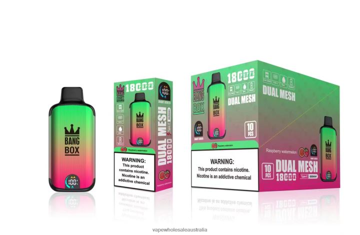 Vape Wholesale Sydney - Bang Box 18000 puffs Raspberry Watermelon 608HD97