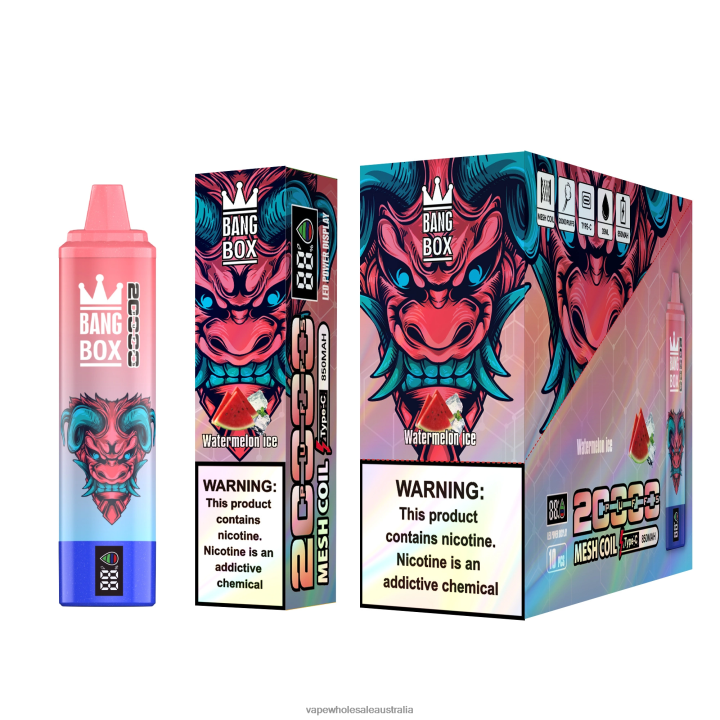 Vape Wholesale Sydney - Bang Box 20000 Watermelon Ice 608HD56