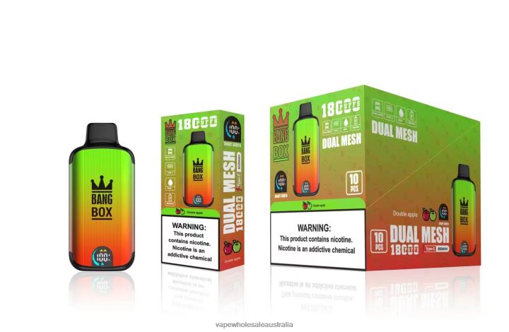 Vaping Supplies Online - Bang Box 18000 puffs Double Apple 608HD93