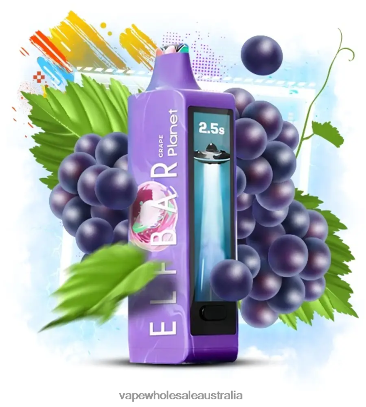 Electronic Cigarette Wholesale - Grape Elf Bar Planet 25000 0R8P4613