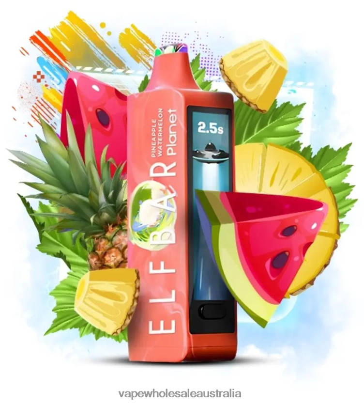 Vape Wholesale Aus - Pineapple Watermelon Elf Bar Planet 25000 0R8P4625