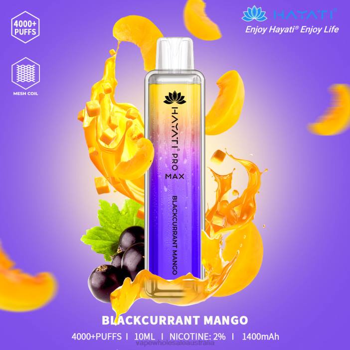 Blackcurrant Mango - vape wholesale supplier 4DF0R146 Hayati Pro Max 4000