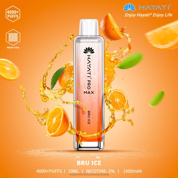 Bru Ice - vape wholesale Australia 4DF0R184 Hayati Pro Max 4000