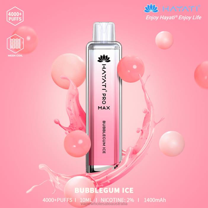 Bubblegum Ice - vape wholesale Sydney 4DF0R185 Hayati Pro Max 4000