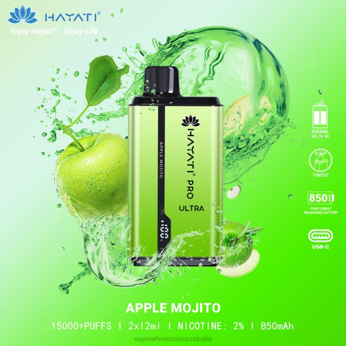 Apple Mojito - vape wholesale Sydney 4DF0R205 Hayati Pro Ultra