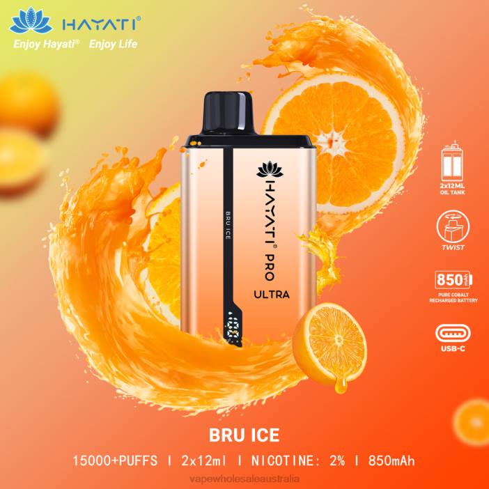 Bru Ice - vape wholesale Melbourne 4DF0R203 Hayati Pro Ultra