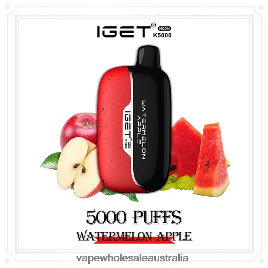 Vape Wholesale Aus - IGET Moon K5000 Watermelon Apple B6884B6