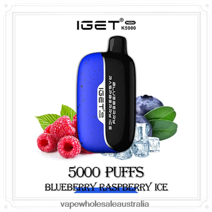 Vape Wholesale Sydney - IGET Moon K5000 Blueberry Raspberry Ice B6884B3