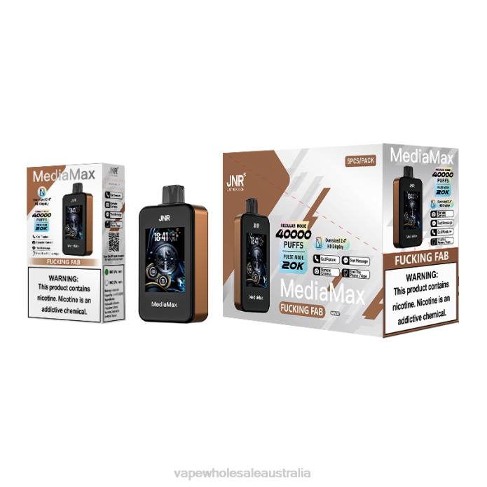 JNR MediaMax 40k Puff - vape wholesale Australia Fcuking Fab 0ZJ8T13