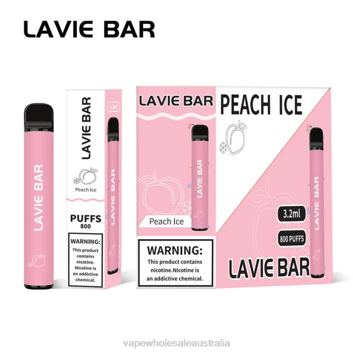 E Cig Wholesale - Peach Ice LAVIE BAR 800 Puffs 8L8X314