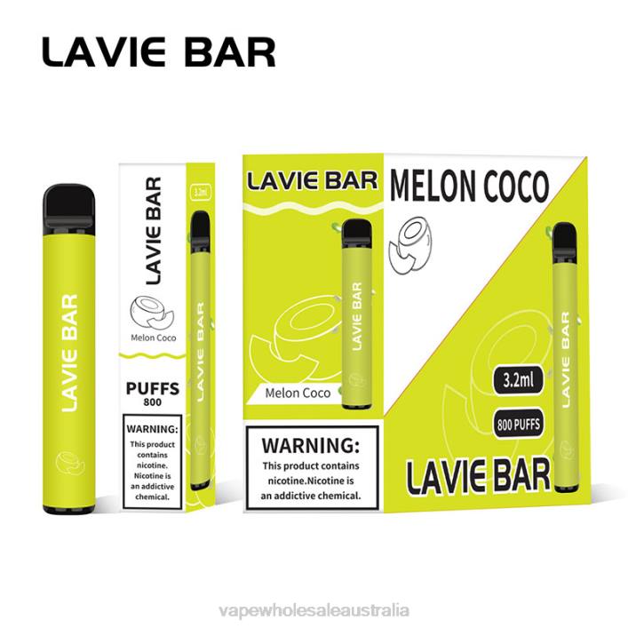 E Cigarette Wholesale - Melon Coco LAVIE BAR 800 Puffs 8L8X315