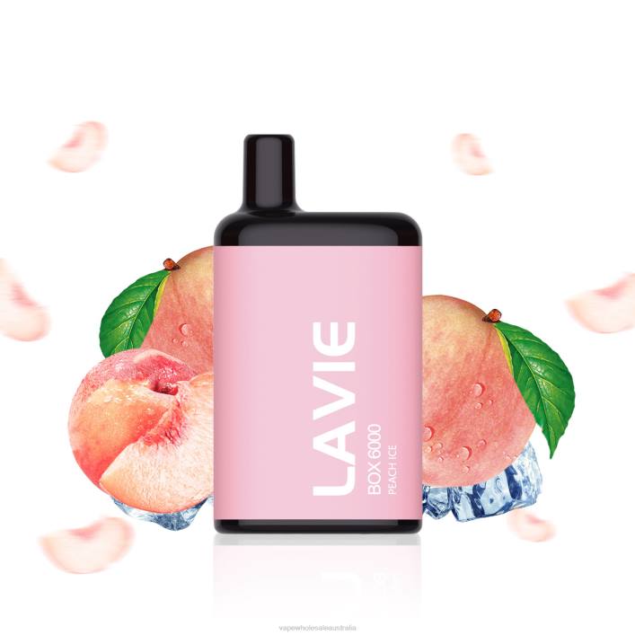 E Cig Wholesale - Peach Ice LAVIE BOX 6000 Puffs 8L8X200