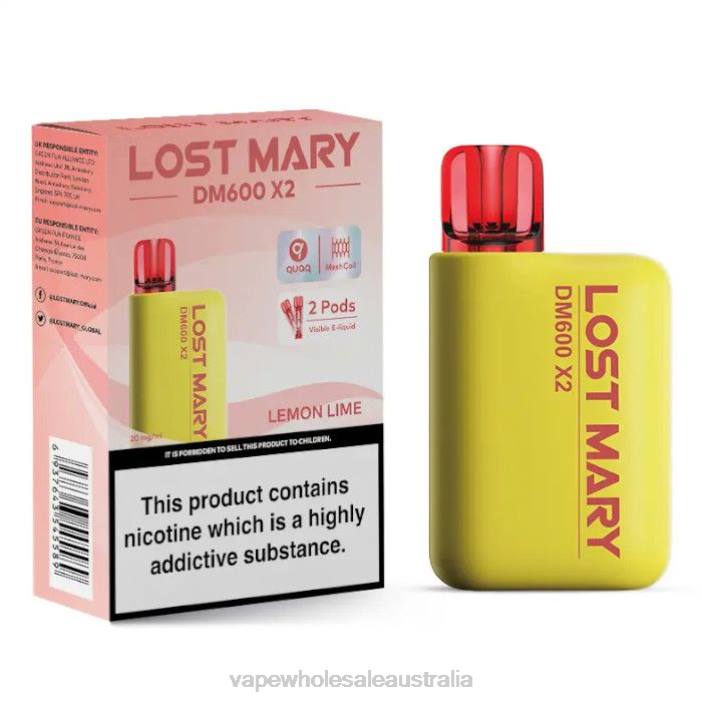 Lemon Lime - vape wholesale Australia 4DF0R474 LOST MARY DM600 X2