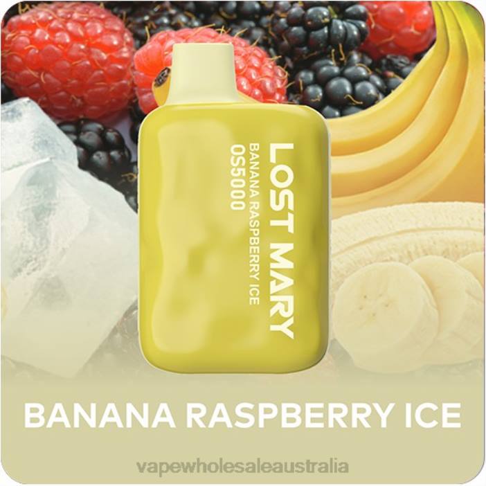 Banana Raspberry Ice - vape wholesale Australia 4DF0R484 LOST MARY OS5000