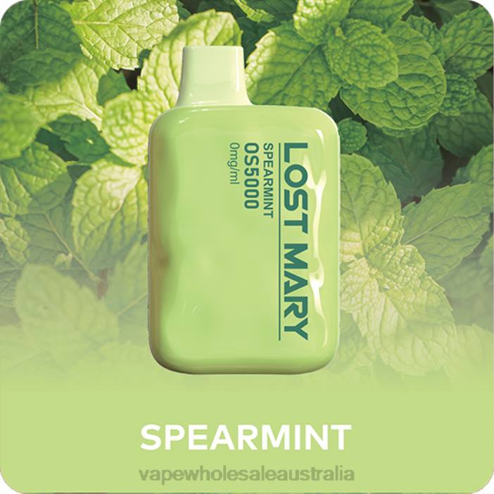 Spearmint - vape wholesale supplier 4DF0R506 LOST MARY OS5000 0mg/ml