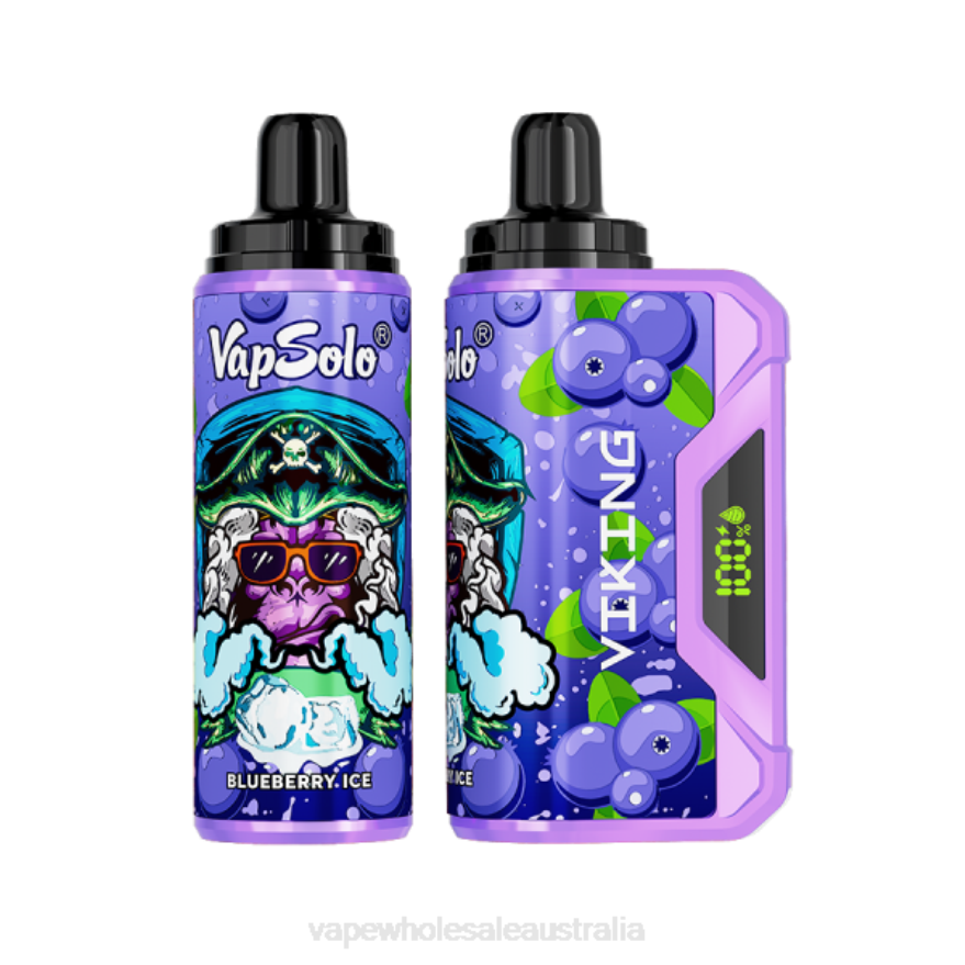 Vaping Supplies Australia - Vapsolo VIKING Disposable Vape Blueberry BZ4LD4130