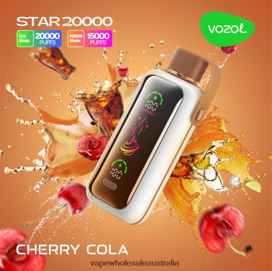 Vape Wholesale Aus - CHERRY COLA VOZOL STAR 20000 04V6D46