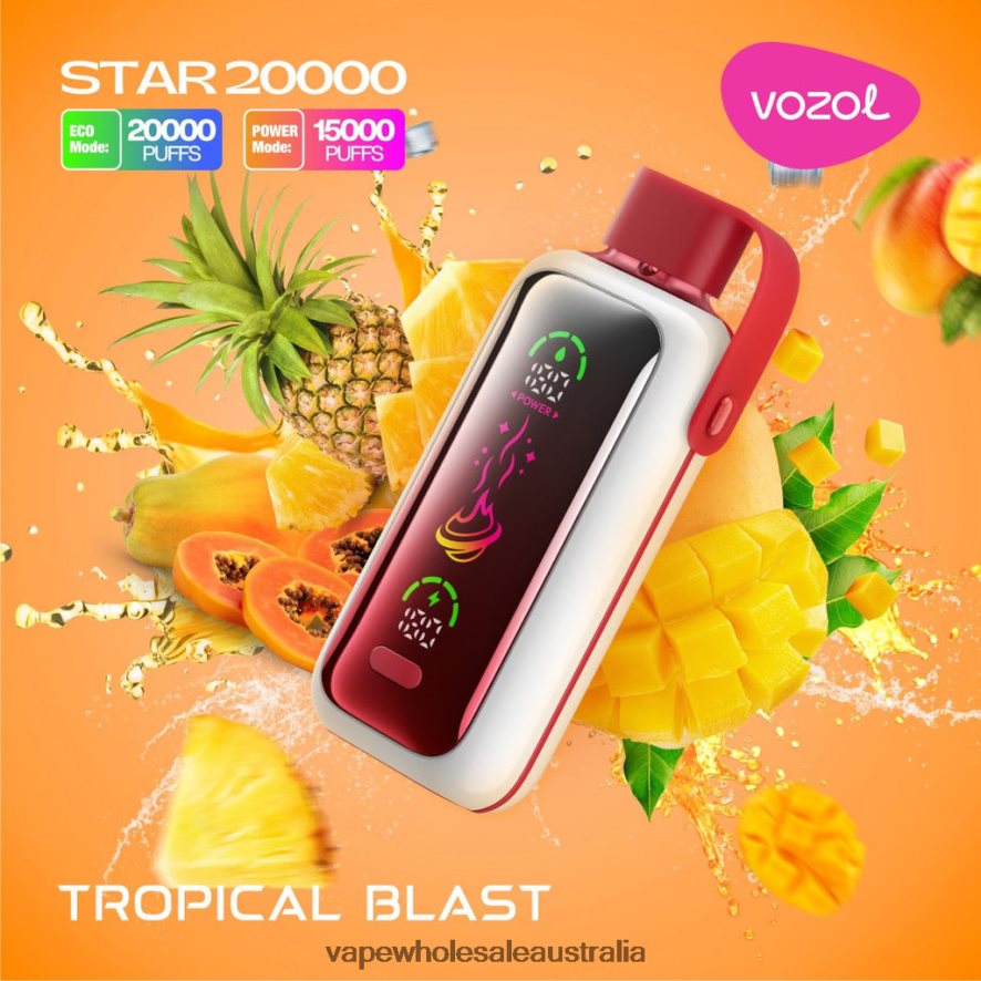 Vape Wholesale Australia - TROPICAL BLAST VOZOL STAR 20000 04V6D42