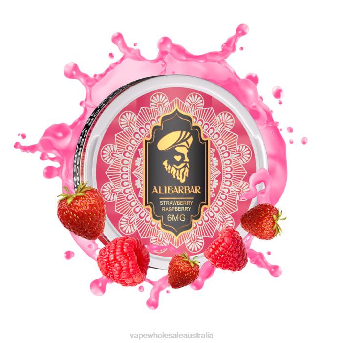 Strawberry Raspberry - vape wholesale Sydney 4DF0R55 ALIBARBAR Nicotine Pouch