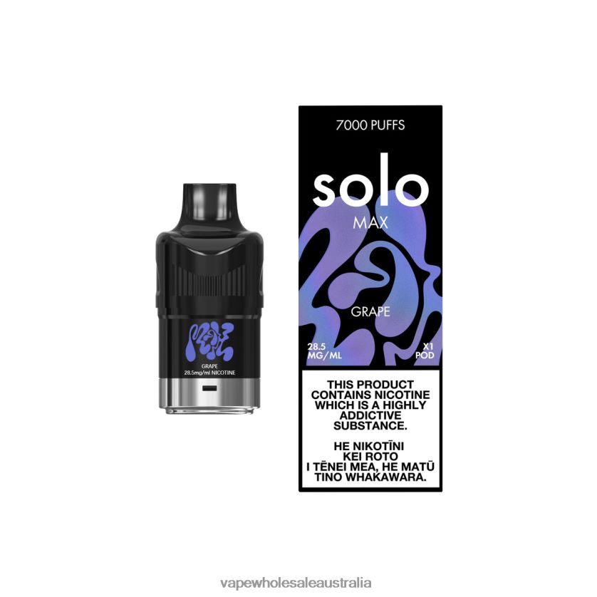 Vape Wholesale Australia - Solo MAX Pod Grape 4BT8JZ78