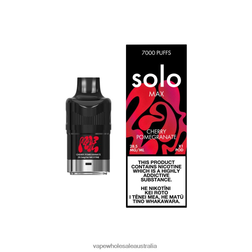 Vape Wholesale Distributor - Solo MAX Pod Cherry Pomegranate 4BT8JZ83