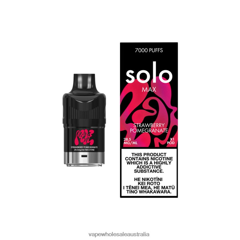 Vape Wholesale Global - Solo MAX Pod Strawberry Pomegranate 4BT8JZ84